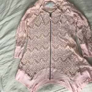 Evy’s Tree Blush Lace Hoodie